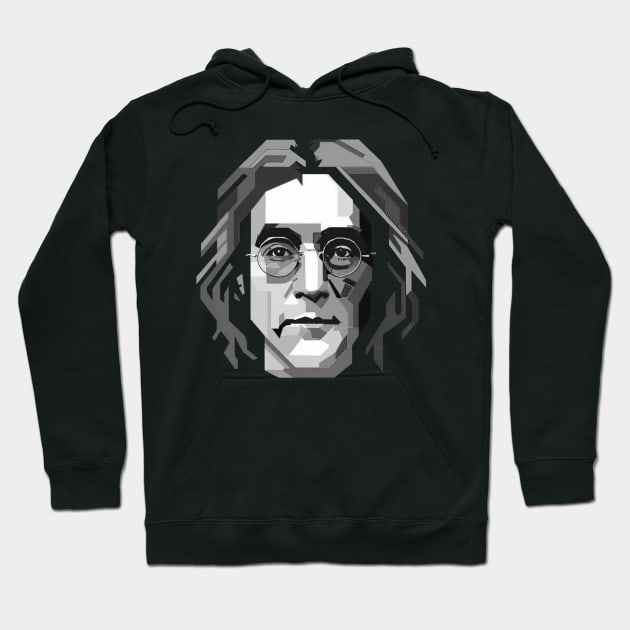 John Lennon WPAP Hoodie by Aldrvnd